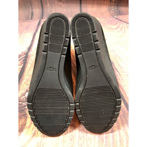 UGG Indra Black Ankle Wedge Waterproof Boots 1017423 Womens 9 (s7m - Picture 7 of 10